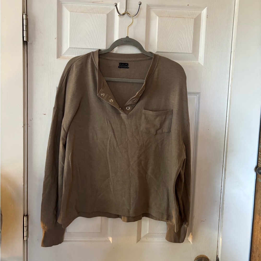 Out From Under by Urban Outfitters Long Sleeve Cozy Shirt Size Small
